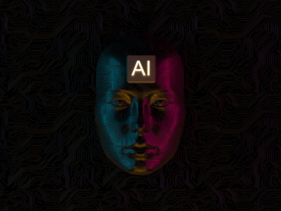 Designer collaborating with AI tool – exploring AI in design in 2025