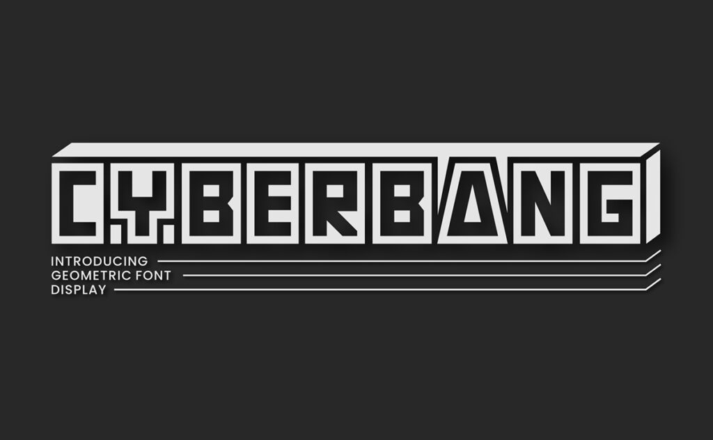 Minimal typography with clean lines and shapes