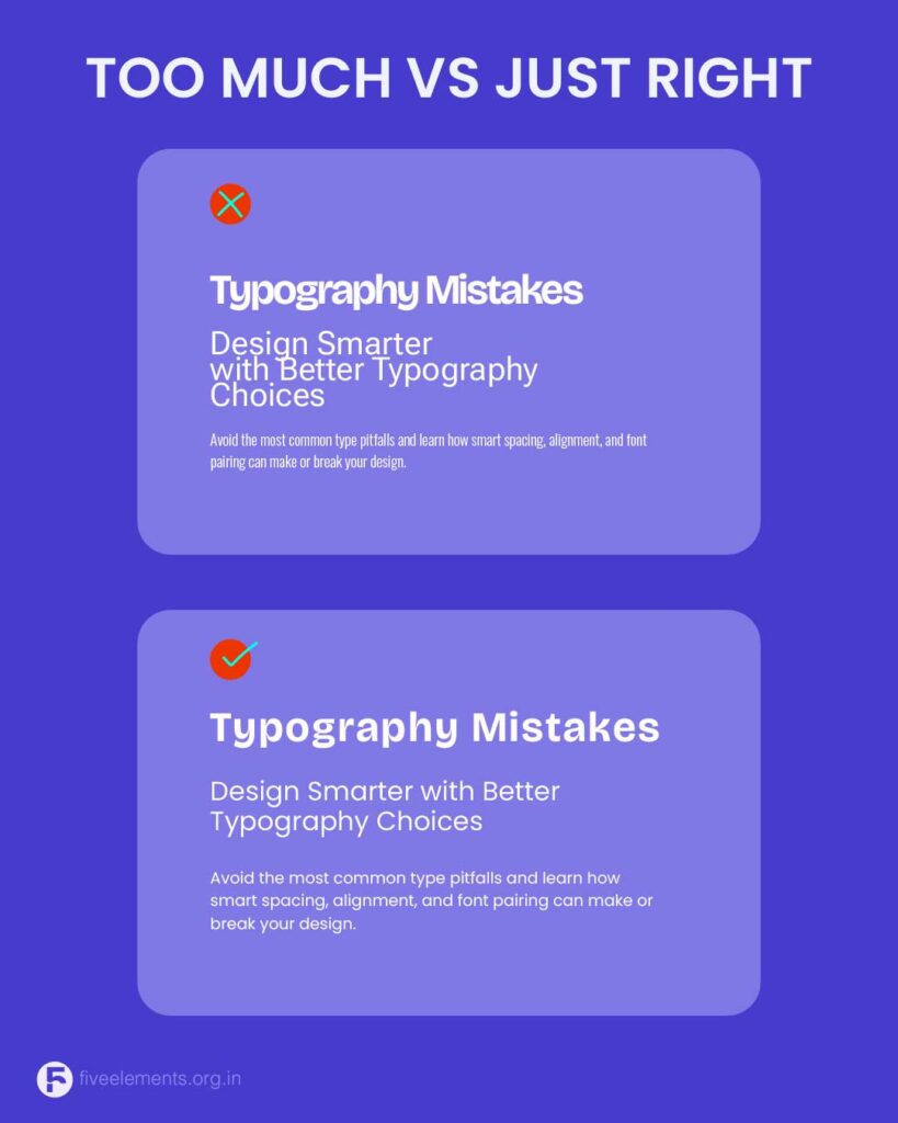 Too Many Fonts Example