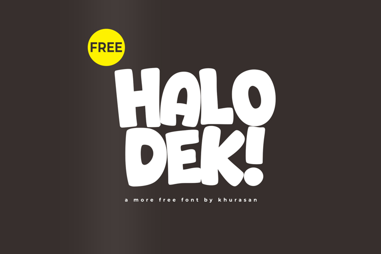 HALO DEK Bold fonts